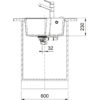 FREGADERO FRANKE URBAN UBG610-56 ONYX - Imagen 3